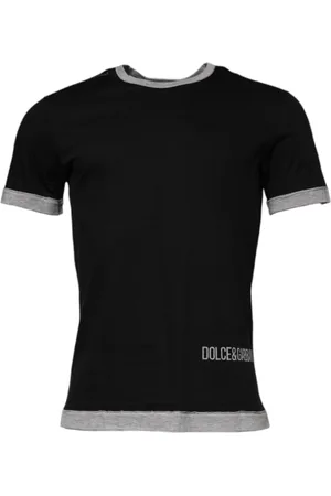 Dolce & Gabbana Hombre, Camisetas, Negro, Talla: S