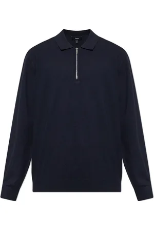 THEORY Hombre, Camisetas, Azul, Talla: XL