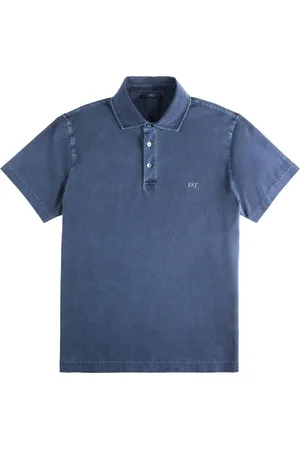 FAY Hombre, Camisetas, Azul, Talla: M