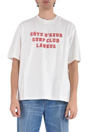 LANEUS Hombre, Camisetas, Blanco, Talla: M