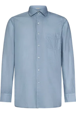 MASSIMO ALBA Hombre, Camisas, Azul, Talla: S