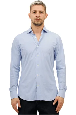 caliban Hombre, Camisas, Azul, Talla: 5XL