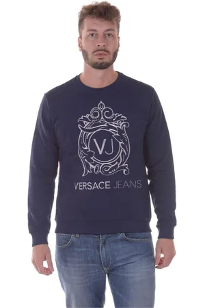 VERSACE Hombre, Sudaderas, Azul, Talla: L