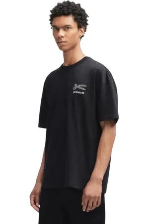 Denham Hombre, Camisetas, Negro, Talla: S