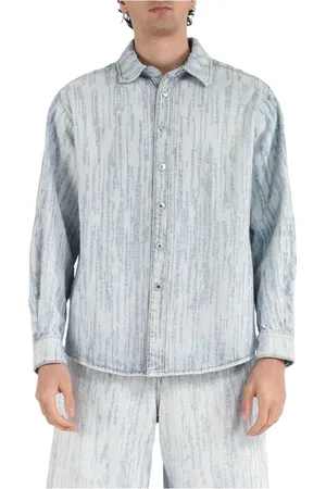 Msgm Hombre, Camisas, Azul, Talla: L