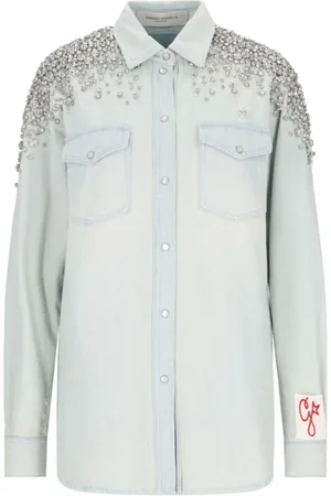 Golden Goose Mujer, Blusas y Camisas, Azul, Talla: S