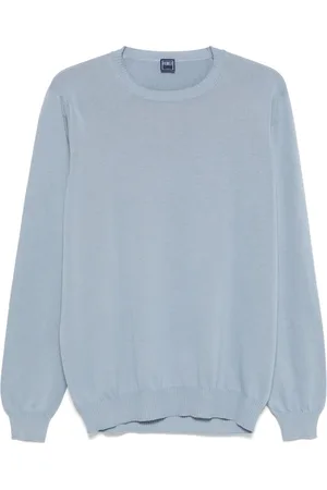 FEDELI Hombre, Jerseys, Azul, Talla: L