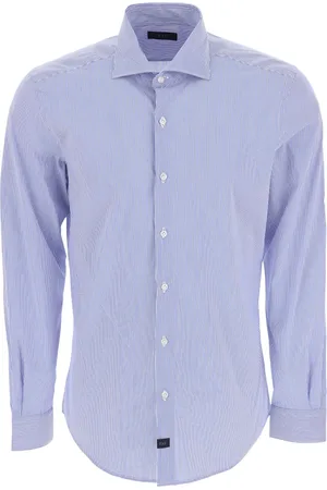 FAY Hombre, Camisas, Azul, Talla: 3XL