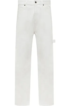 DARKPARK Hombre, Pantalones, Blanco, Talla: L