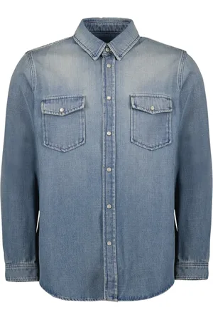 Saint Laurent Hombre, Camisas, Azul, Talla: M