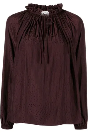 Lanvin Mujer, Blusas y Camisas, Marrón, Talla: M