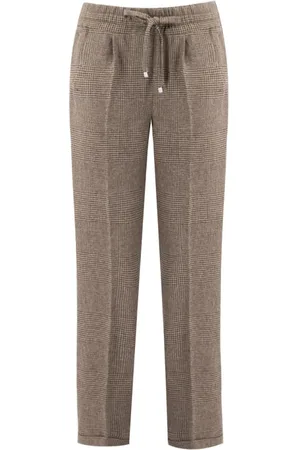 Kiton Mujer, Pantalones, Marrón, Talla: M