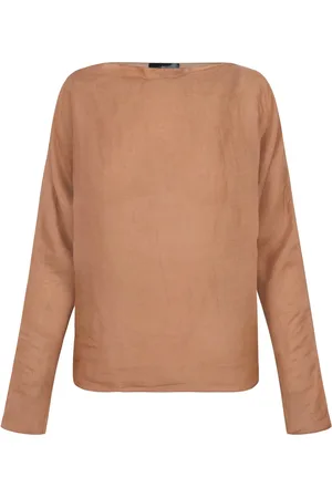 Cortana Mujer, Blusas y Camisas, Marrón, Talla: L