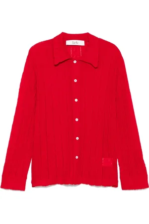 Séfr Hombre, Camisas, Rojo, Talla: M