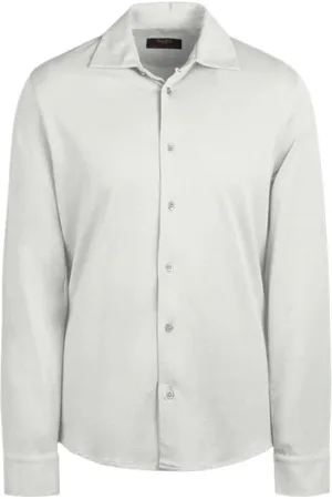 MOORER Hombre, Camisas, Blanco, Talla: 3XL