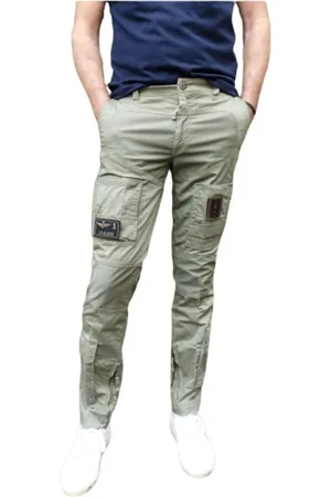Aeronautica Militare Hombre, Pantalones, Verde, Talla: M