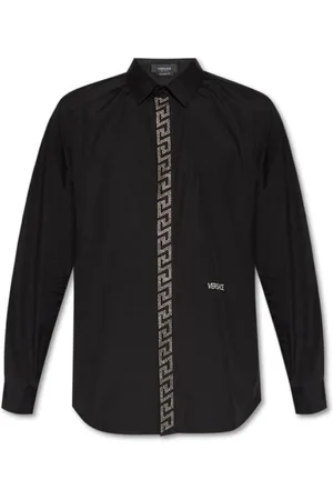 VERSACE Hombre, Camisas, Negro, Talla: 2XL