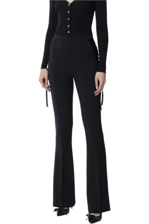 Elisabetta Franchi Mujer, Pantalones, Negro, Talla: S