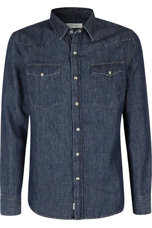 TELA Hombre, Camisas, Azul, Talla: S