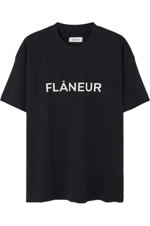 FLÂNEUR Hombre, Camisetas, Negro, Talla: S