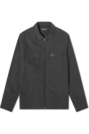 Fred Perry Hombre, Chaquetas, Negro, Talla: L