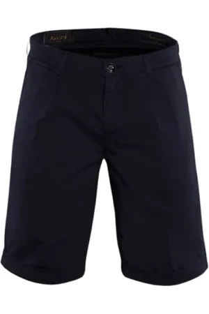 MOORER Hombre, Pantalones cortos, Azul, Talla: 5XL