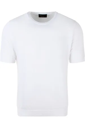 Roberto Collina Hombre, Camisetas, Blanco, Talla: L