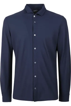 ZANONE Hombre, Camisas, Azul, Talla: 3XL
