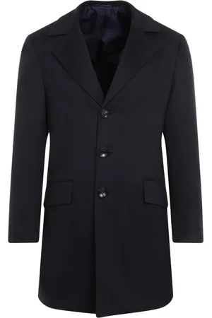 Kiton Hombre, Abrigos, Azul, Talla: L