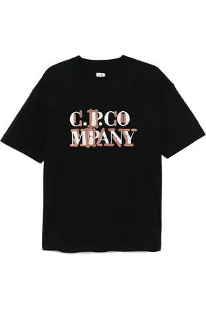 C.P. Company Hombre, Camisetas, Negro, Talla: L