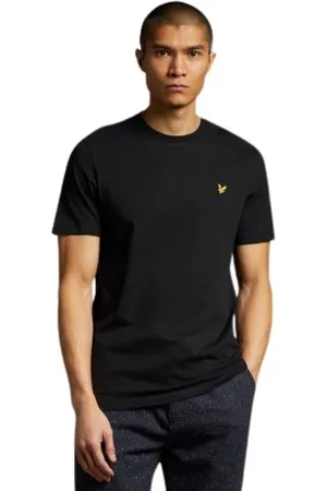 Lyle & Scott Hombre, Camisetas, Negro, Talla: S