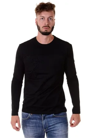 VERSACE Hombre, Camisetas, Negro, Talla: S