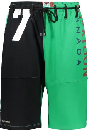 Marine Serre Hombre, Trajes de baño, Verde, Talla: XL