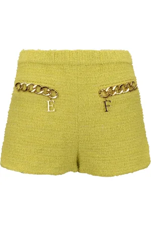 Elisabetta Franchi Mujer, Pantalones cortos, Amarillo, Talla: M
