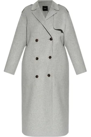 THEORY Mujer, Abrigos, Gris, Talla: M