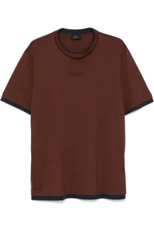 BRIONI Hombre, Camisetas, Marrón, Talla: M