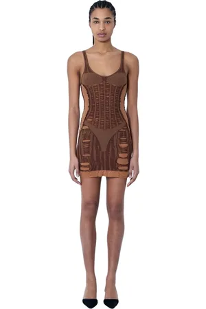 Diesel Mujer, Vestidos, Marrón, Talla: L