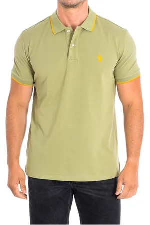 U.S. Polo Assn. Hombre, Camisetas, Verde, Talla: M