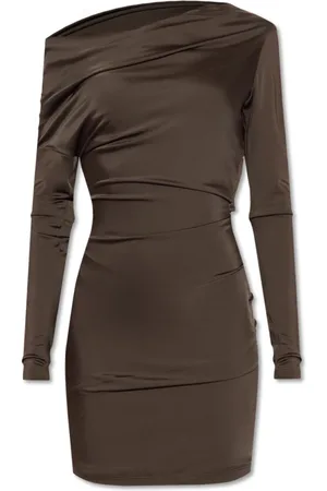 Alexander McQueen Mujer, Vestidos, Marrón, Talla: S