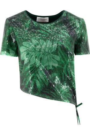 ERMANNO SCERVINO Mujer, Camisetas, Verde, Talla: 2XS