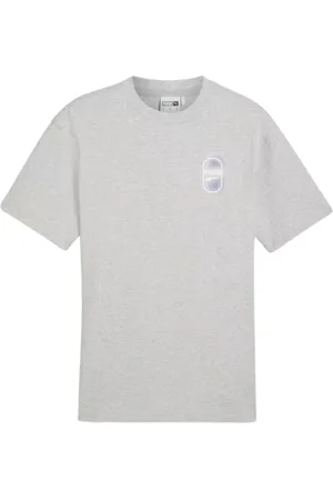PUMA Hombre, Camisetas, Gris, Talla: M