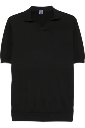 FEDELI Hombre, Camisetas, Negro, Talla: 2XL
