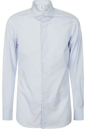Finamore Hombre, Camisas, Azul, Talla: 3XL