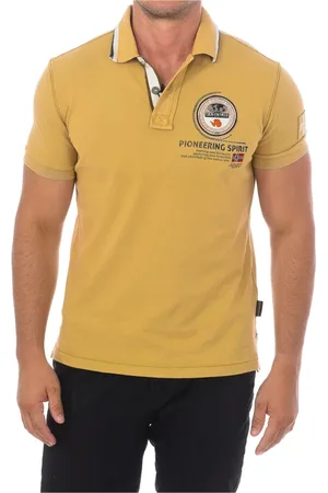 Napapijri Hombre, Camisetas, Amarillo, Talla: S