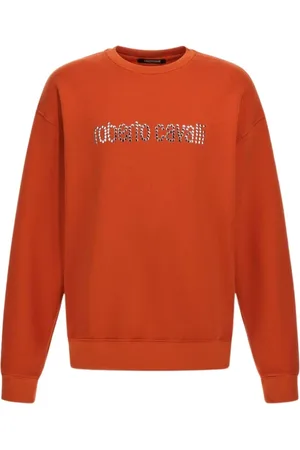 Roberto Cavalli Hombre, Sudaderas, Naranja, Talla: S