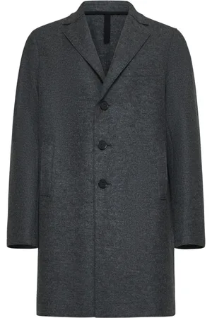 Harris Wharf London Hombre, Abrigos, Gris, Talla: L