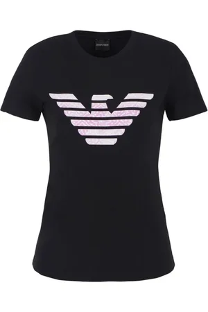 Emporio Armani Mujer, Camisetas, Negro, Talla: S