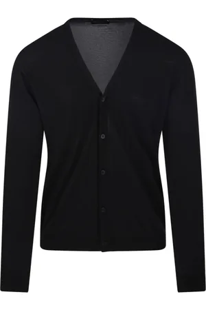 Roberto Collina Hombre, Jerseys, Negro, Talla: 2XL