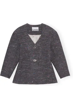 Ganni Mujer, Chaquetas, Gris, Talla: M
