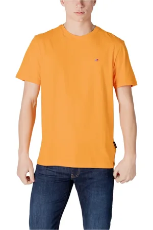 Napapijri Hombre, Camisetas, Naranja, Talla: 2XL